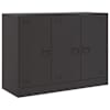 vidaXL puhvetkapp, must, 99x39x73 cm, teras