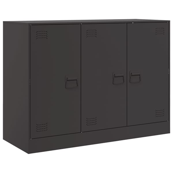 vidaXL puhvetkapp, must, 99x39x73 cm, teras