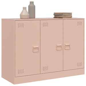Příborník růžový 99 x 39 x 73 cm ocel - obrázek 4