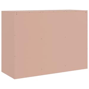 Příborník růžový 99 x 39 x 73 cm ocel - obrázek 9