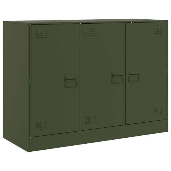 vidaXL puhvetkapp, oliiviroheline, 99x39x73 cm, teras