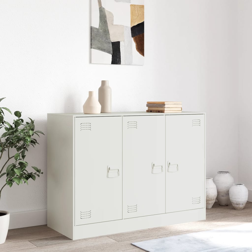 Thumbnail - vidaXL Sideboard Weiß 99x39x73 cm Stahl
