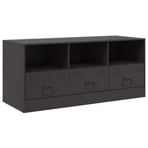TV skříňka černá 99 x 39 x 44 cm ocel - obrázek 2