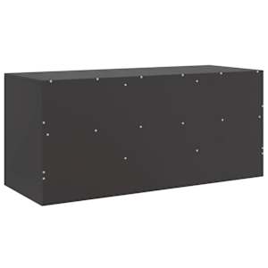 TV skříňka černá 99 x 39 x 44 cm ocel - obrázek 9