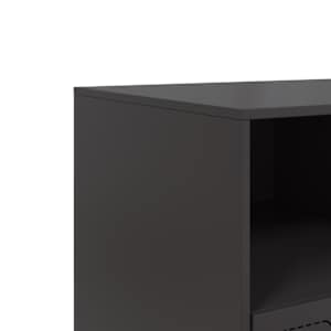 TV skříňka černá 99 x 39 x 44 cm ocel - obrázek 10