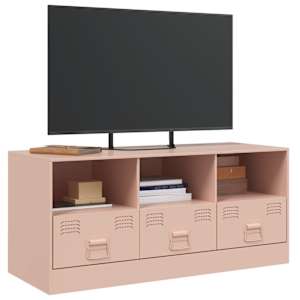 TV skříňka růžová 99 x 39 x 44 cm ocel - obrázek 4