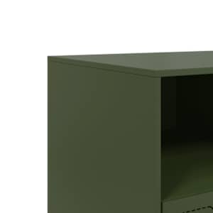 TV skříňka olivově zelená 99 x 39 x 44 cm ocel - obrázek 10