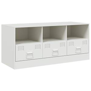 TV skříňka bílá 99 x 39 x 44 cm ocel - obrázek 2
