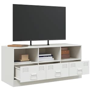 TV skříňka bílá 99 x 39 x 44 cm ocel - obrázek 5