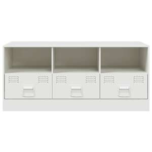 TV skříňka bílá 99 x 39 x 44 cm ocel - obrázek 6