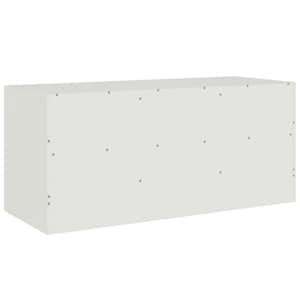 TV skříňka bílá 99 x 39 x 44 cm ocel - obrázek 9