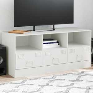TV skříňka bílá 99 x 39 x 44 cm ocel - obrázek 1