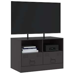 TV skříňka černá 67 x 39 x 44 cm ocel - obrázek 4