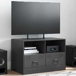 TV skříňka černá 67 x 39 x 44 cm ocel - obrázek 1