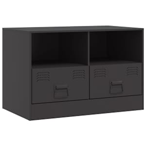 TV skříňky 2 ks černé 67 x 39 x 44 cm ocel - obrázek 7
