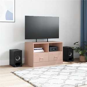 TV skříňka růžová 67 x 39 x 44 cm ocel - obrázek 3