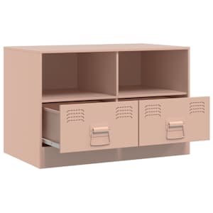 TV skříňka růžová 67 x 39 x 44 cm ocel - obrázek 7