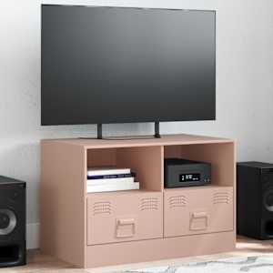 TV skříňka růžová 67 x 39 x 44 cm ocel - obrázek 1