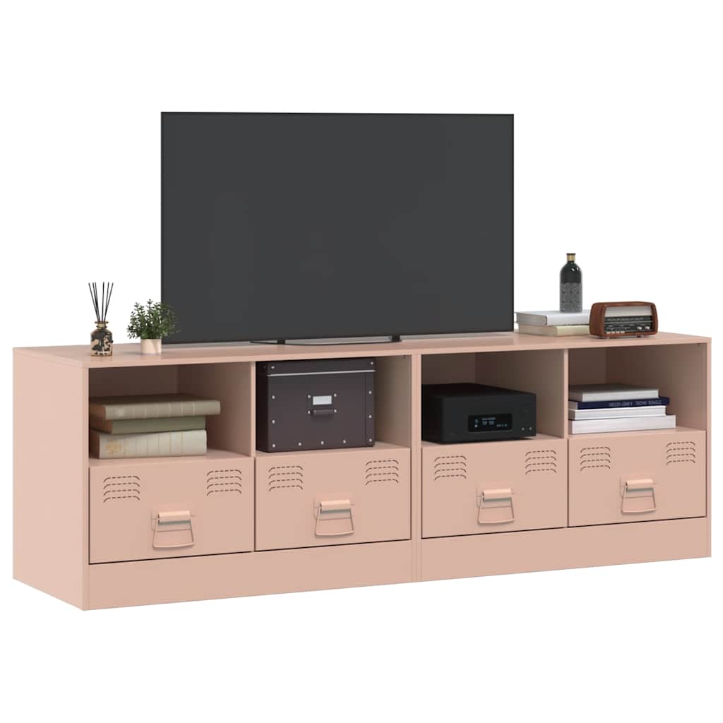 Thumbnail - vidaXL TV-Schränke 2 Stk. Rosa 67x39x44 cm Stahl