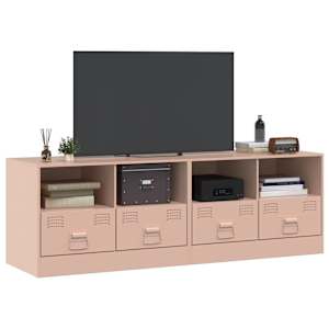 TV skříňky 2 ks růžové 67 x 39 x 44 cm ocel - obrázek 3