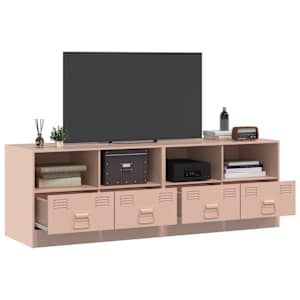 TV skříňky 2 ks růžové 67 x 39 x 44 cm ocel - obrázek 4