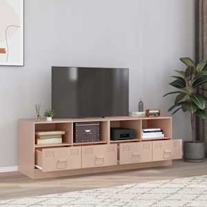 TV skříňky 2 ks růžové 67 x 39 x 44 cm ocel - obrázek 1