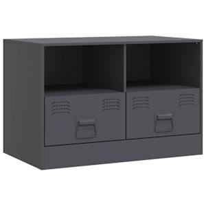 TV skříňka antracitová 67 x 39 x 44 cm ocel - obrázek 2