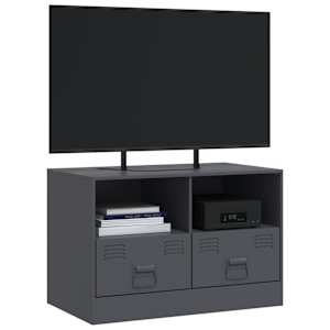 TV skříňka antracitová 67 x 39 x 44 cm ocel - obrázek 4