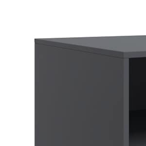 TV skříňka antracitová 67 x 39 x 44 cm ocel - obrázek 10