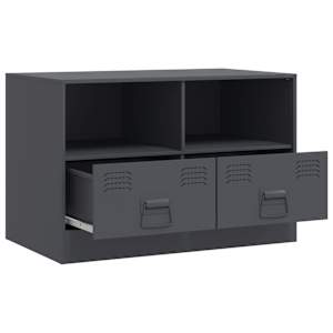 TV skříňky 2 ks antracitové 67 x 39 x 44 cm ocel - obrázek 6