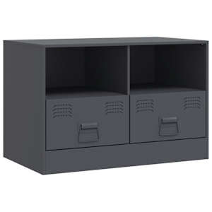 TV skříňky 2 ks antracitové 67 x 39 x 44 cm ocel - obrázek 7