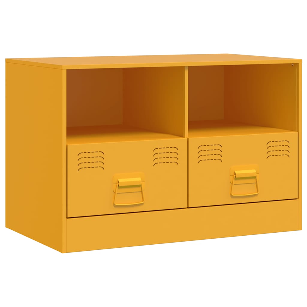 vidaXL TV skĹ™Ă­Ĺ�ka hoĹ™ÄŤicovÄ› ĹľlutĂˇ 67 x 39 x 44 cm ocel