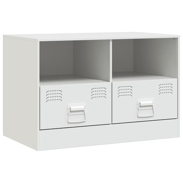 vidaXL telerikapp, valge, 67x39x44 cm, teras