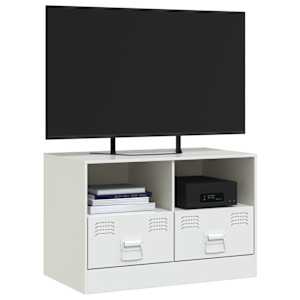 TV skříňka bílá 67 x 39 x 44 cm ocel - obrázek 4