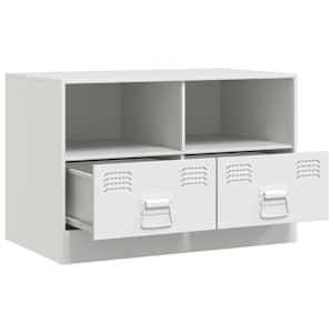 TV skříňka bílá 67 x 39 x 44 cm ocel - obrázek 7