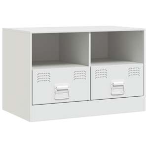 TV skříňky 2 ks bílé 67 x 39 x 44 cm ocel - obrázek 7