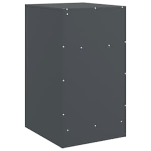 Noční stolky 2 ks antracitové 34,5 x 39 x 62 cm ocel - obrázek 9