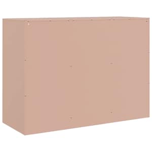 Příborník růžový 99 x 39 x 73 cm ocel - obrázek 9