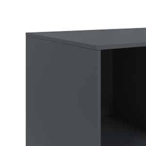 Příborník antracitový 99 x 39 x 73 cm ocel - obrázek 11