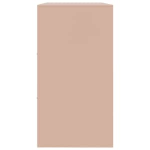 Příborník růžový 99 x 39 x 73 cm ocel - obrázek 8