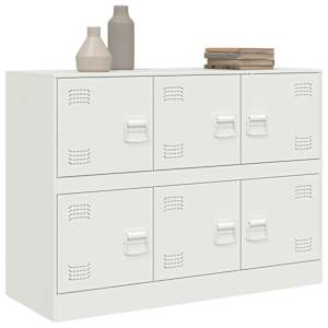 Příborník bílý 99 x 39 x 73 cm ocel - obrázek 4