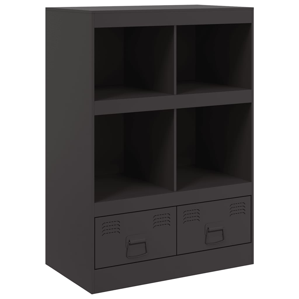 vidaXL Highboard černý 67 x 39 x 95 cm ocel