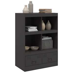 Highboard černý 67 x 39 x 95 cm ocel - obrázek 4