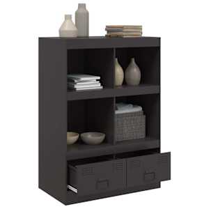 Highboard černý 67 x 39 x 95 cm ocel - obrázek 5