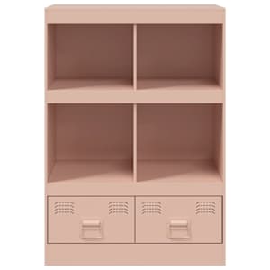 Highboard růžový 67 x 39 x 95 cm ocel - obrázek 6