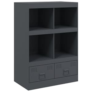 Highboard antracitový 67 x 39 x 95 cm ocel - obrázek 2
