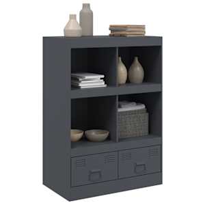 Highboard antracitový 67 x 39 x 95 cm ocel - obrázek 4