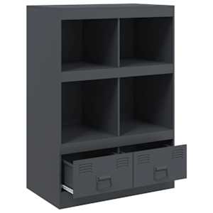 Highboard antracitový 67 x 39 x 95 cm ocel - obrázek 7