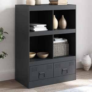 Highboard antracitový 67 x 39 x 95 cm ocel - obrázek 1