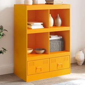 Highboard hořčicově žlutý 67 x 39 x 95 cm ocel - obrázek 1